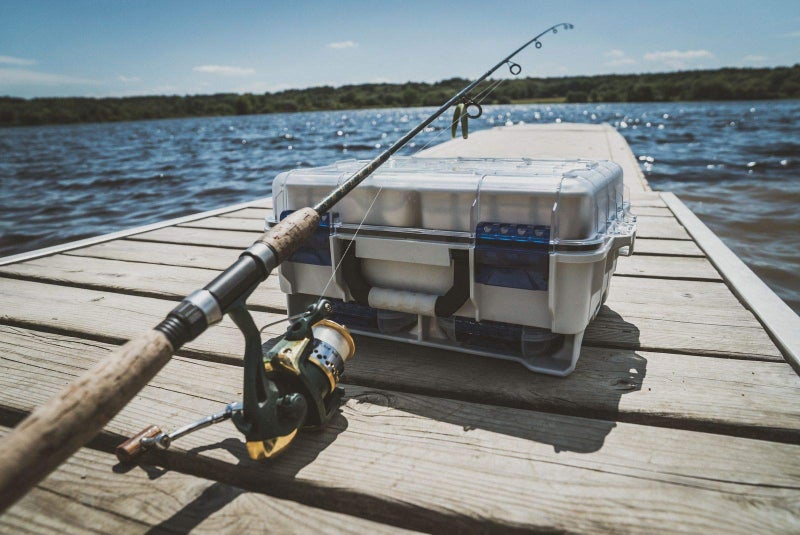 Flambeau Outdoors 3000WPBC Tackle Box - HD Waterproof Tackle Satchel System, Includes 2 Removable WP3012 Ultimate Waterproof Tuff Tainers, Floating Satchel, Fishing Tackle and Gear Storage, Gray/Clear - Image 5